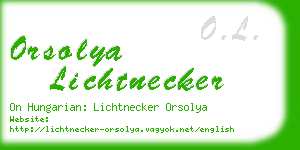orsolya lichtnecker business card